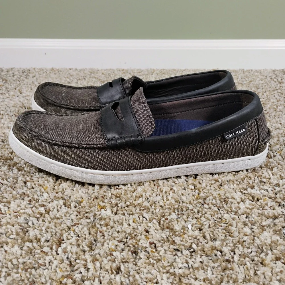 COLE HAAN MENS Gray PINCH Maine‎ Classic CANVAS WEEKENDER Men's 12 M